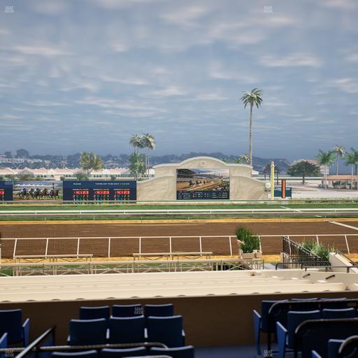 Del Mar Thoroughbred Club - Section Stretch Run Box 10 C Lvl 2 Seat View