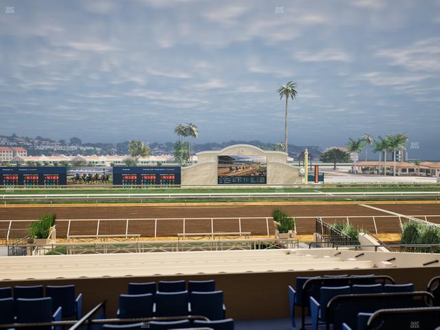 Del Mar Thoroughbred Club - Section Stretch Run Box 10 C Lvl 2 Seat View