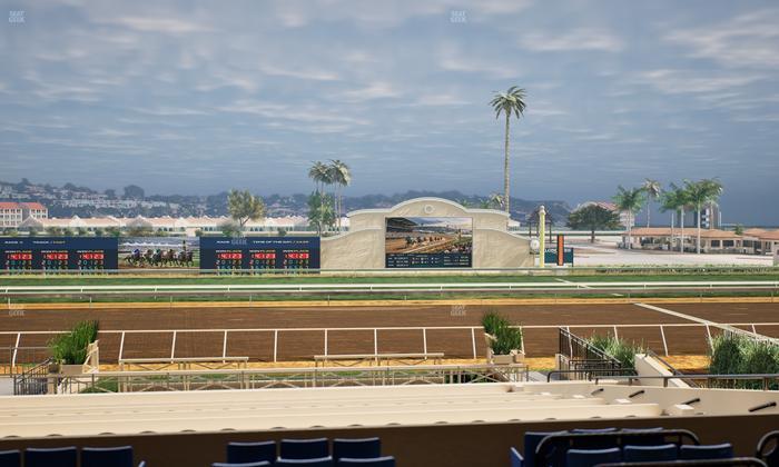 Del Mar Thoroughbred Club - Section Stretch Run Box 10 C Lvl 2 Seat View