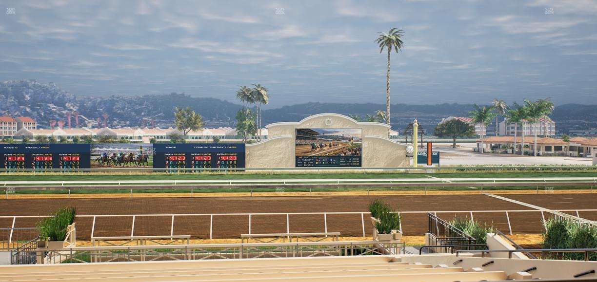 Del Mar Thoroughbred Club - Section Stretch Run Box 10 C Lvl 2 Seat View