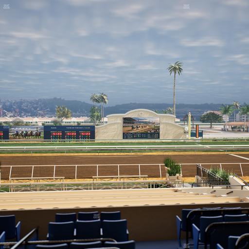 Del Mar Thoroughbred Club - Section Stretch Run Box 10 C Lvl 2 Seat View