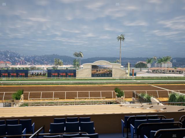 Del Mar Thoroughbred Club - Section Stretch Run Box 10 C Lvl 2 Seat View