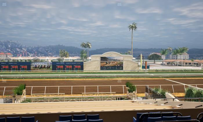 Del Mar Thoroughbred Club - Section Stretch Run Box 10 C Lvl 2 Seat View