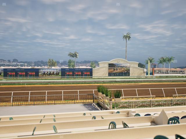 Del Mar Thoroughbred Club - Section Stretch Run Box 10 E Lvl 1 Seat View