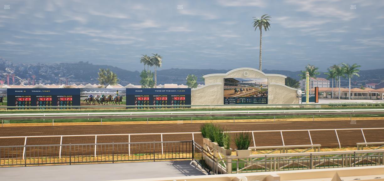 Del Mar Thoroughbred Club - Section Stretch Run Box 10 E Lvl 1 Seat View