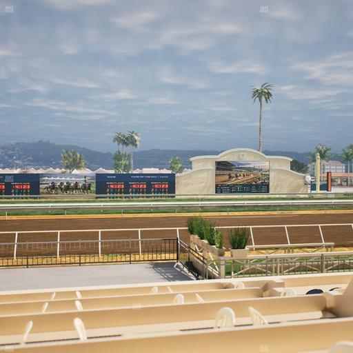 Del Mar Thoroughbred Club - Section Stretch Run Box 10 E Lvl 1 Seat View