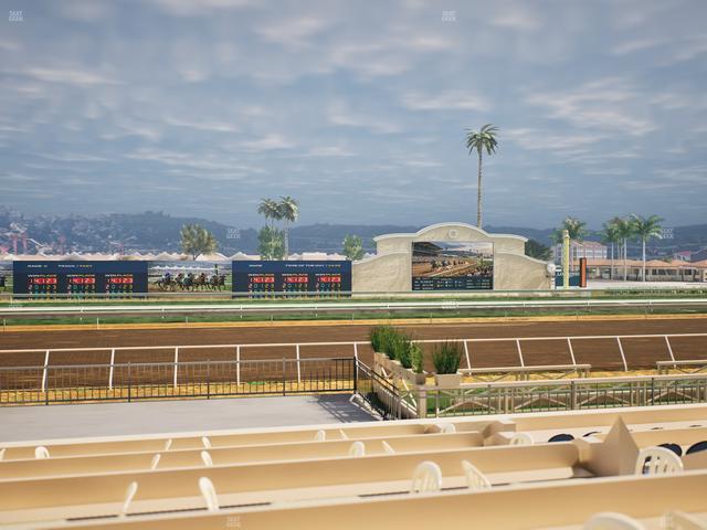 Del Mar Thoroughbred Club - Section Stretch Run Box 10 E Lvl 1 Seat View