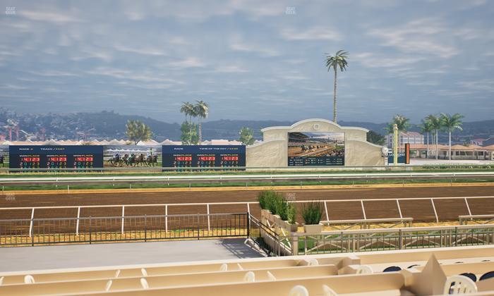 Del Mar Thoroughbred Club - Section Stretch Run Box 10 E Lvl 1 Seat View