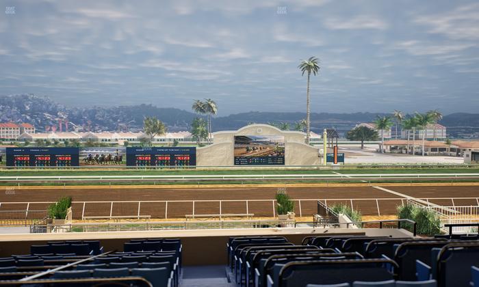 Del Mar Thoroughbred Club - Section Stretch Run Box 10 E Lvl 3 Seat View