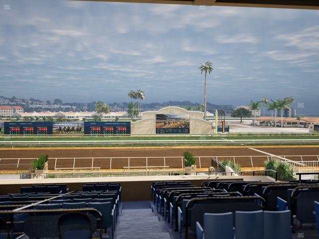 Del Mar Thoroughbred Club - Section Stretch Run Box 10 E Lvl 3 Seat View