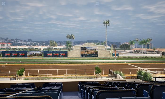 Del Mar Thoroughbred Club - Section Stretch Run Box 10 E Lvl 3 Seat View