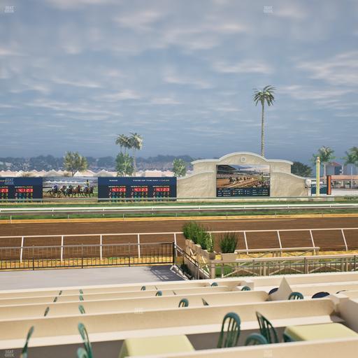 Del Mar Thoroughbred Club - Section Stretch Run Box 10 F Lvl 1 Seat View