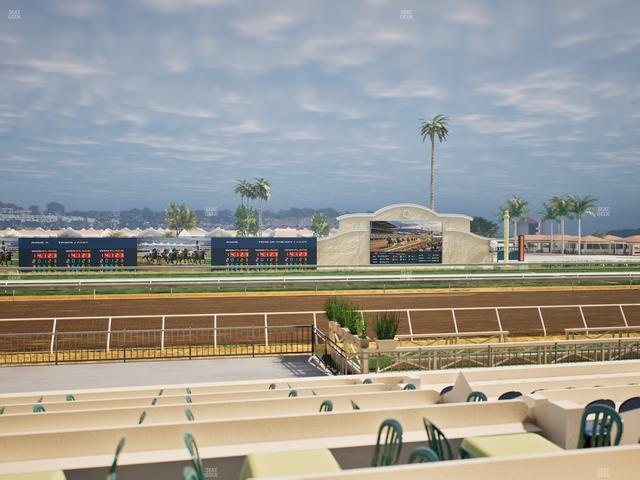 Del Mar Thoroughbred Club - Section Stretch Run Box 10 F Lvl 1 Seat View