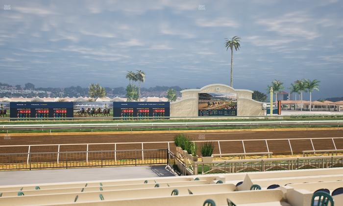 Del Mar Thoroughbred Club - Section Stretch Run Box 10 F Lvl 1 Seat View