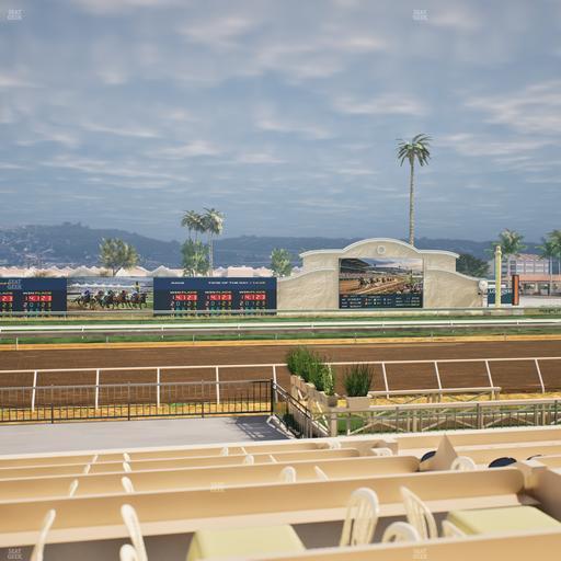 Del Mar Thoroughbred Club - Section Stretch Run Box 10 F Lvl 1 Seat View