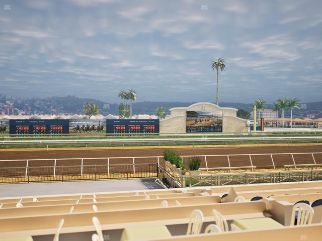 Del Mar Thoroughbred Club - Section Stretch Run Box 10 F Lvl 1 Seat View