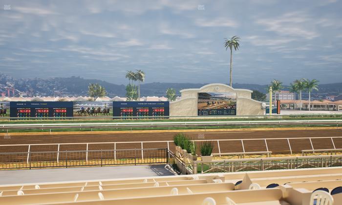Del Mar Thoroughbred Club - Section Stretch Run Box 10 F Lvl 1 Seat View