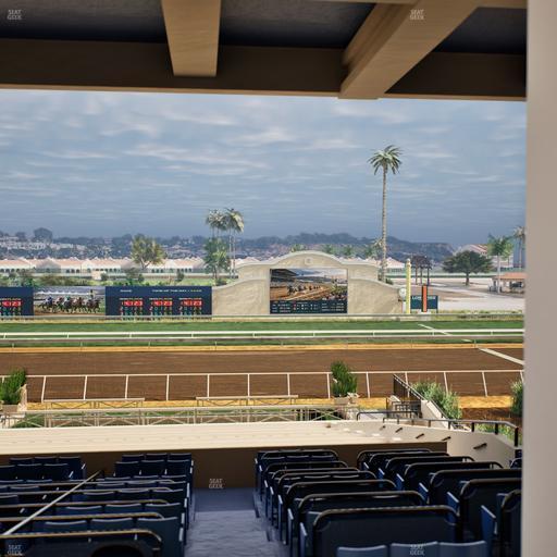 Del Mar Thoroughbred Club - Section Stretch Run Box 10 G Lvl 3 Seat View