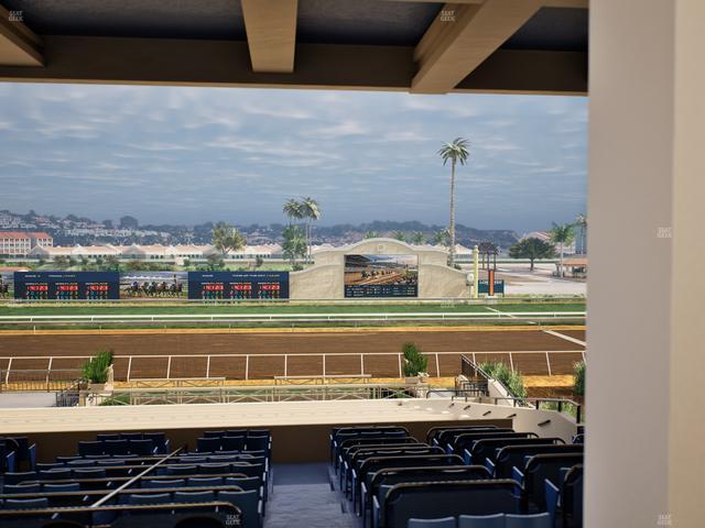 Del Mar Thoroughbred Club - Section Stretch Run Box 10 G Lvl 3 Seat View
