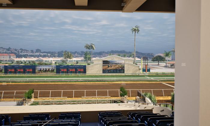 Del Mar Thoroughbred Club - Section Stretch Run Box 10 G Lvl 3 Seat View