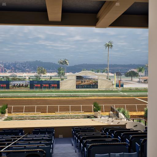 Del Mar Thoroughbred Club - Section Stretch Run Box 10 G Lvl 3 Seat View