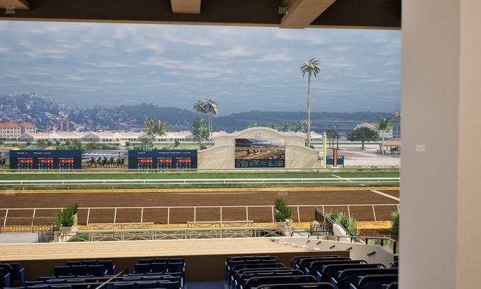 Del Mar Thoroughbred Club - Section Stretch Run Box 10 G Lvl 3 Seat View