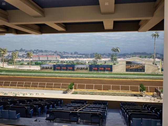 Del Mar Thoroughbred Club - Section Stretch Run Box 10 H Lvl 3 Seat View