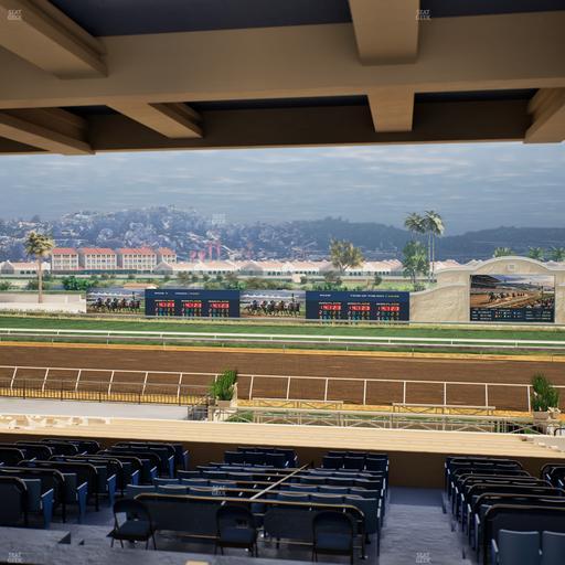 Del Mar Thoroughbred Club - Section Stretch Run Box 10 H Lvl 3 Seat View