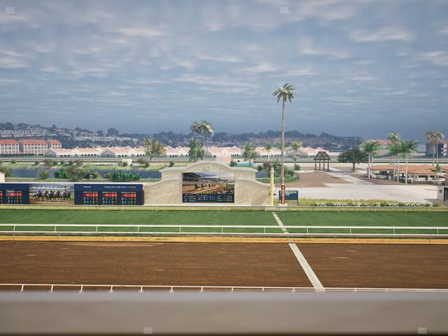 Del Mar Thoroughbred Club - Section Stretch Run Box 10 J Lvl 4 Seat View