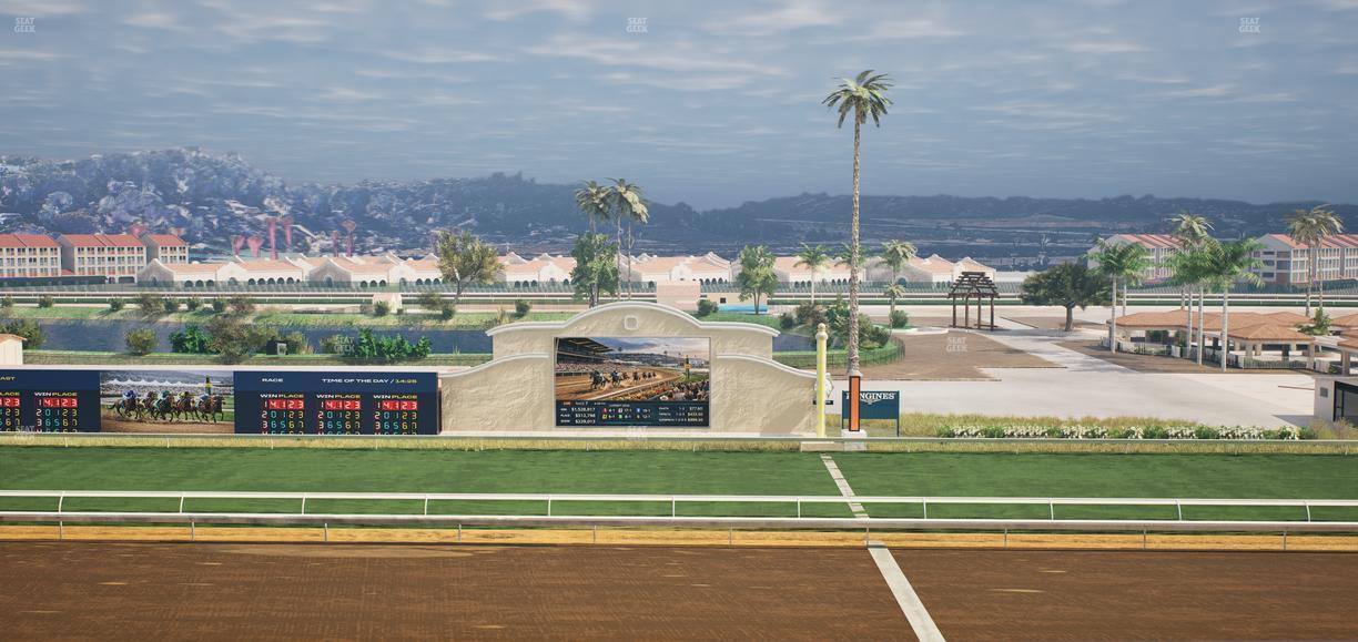 Del Mar Thoroughbred Club - Section Stretch Run Box 10 K Lvl 4 Seat View
