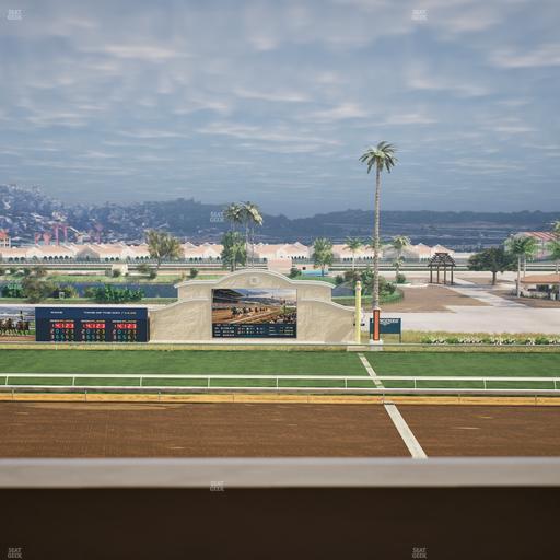 Del Mar Thoroughbred Club - Section Stretch Run Box 10 K Lvl 4 Seat View