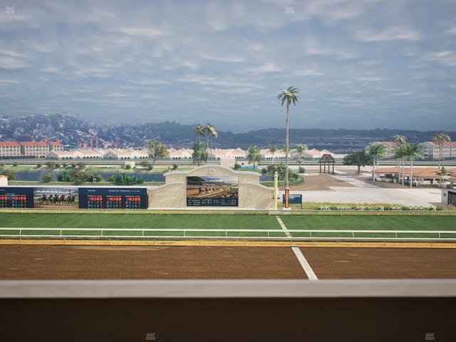 Del Mar Thoroughbred Club - Section Stretch Run Box 10 K Lvl 4 Seat View