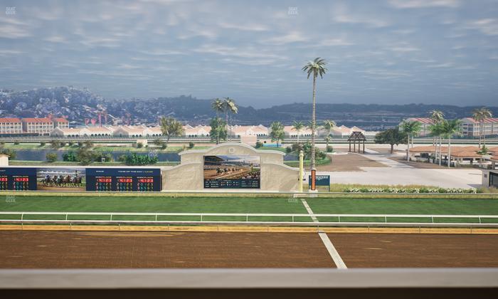 Del Mar Thoroughbred Club - Section Stretch Run Box 10 K Lvl 4 Seat View