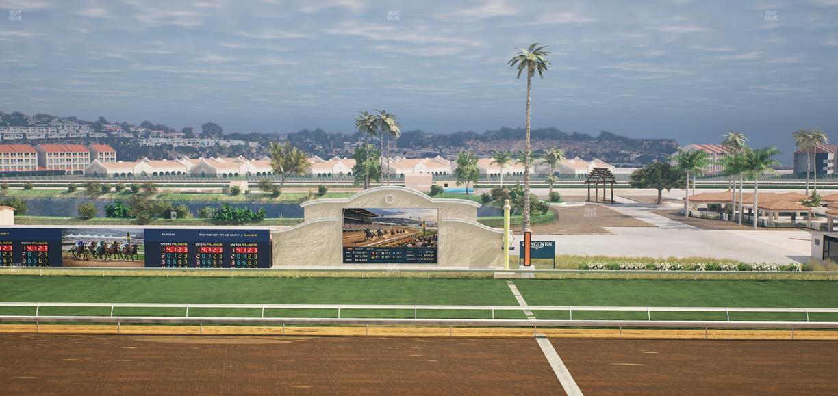 Del Mar Thoroughbred Club - Section Stretch Run Box 10 K Lvl 4 Seat View