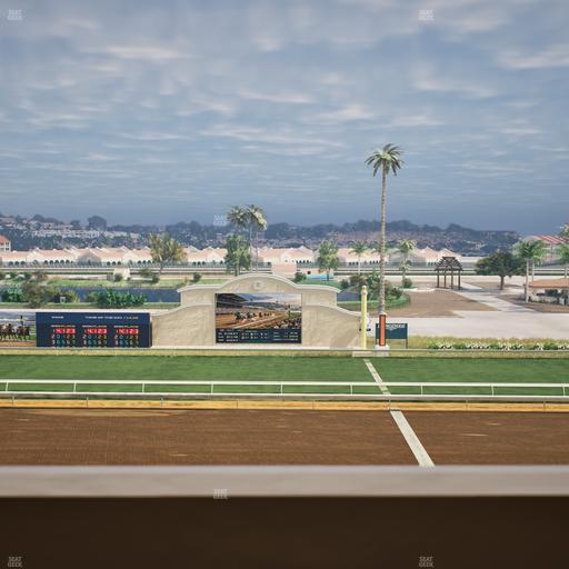 Del Mar Thoroughbred Club - Section Stretch Run Box 10 K Lvl 4 Seat View