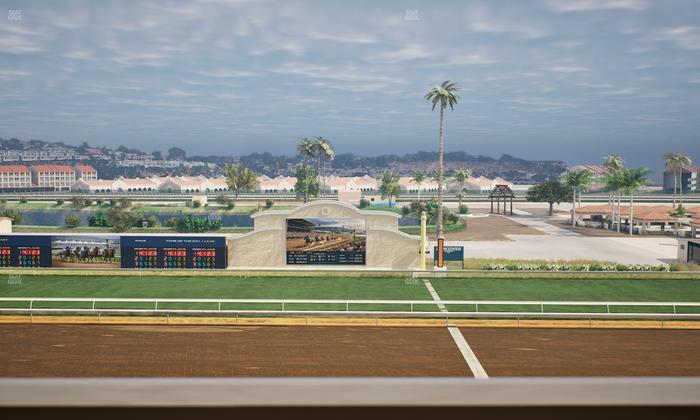 Del Mar Thoroughbred Club - Section Stretch Run Box 10 K Lvl 4 Seat View