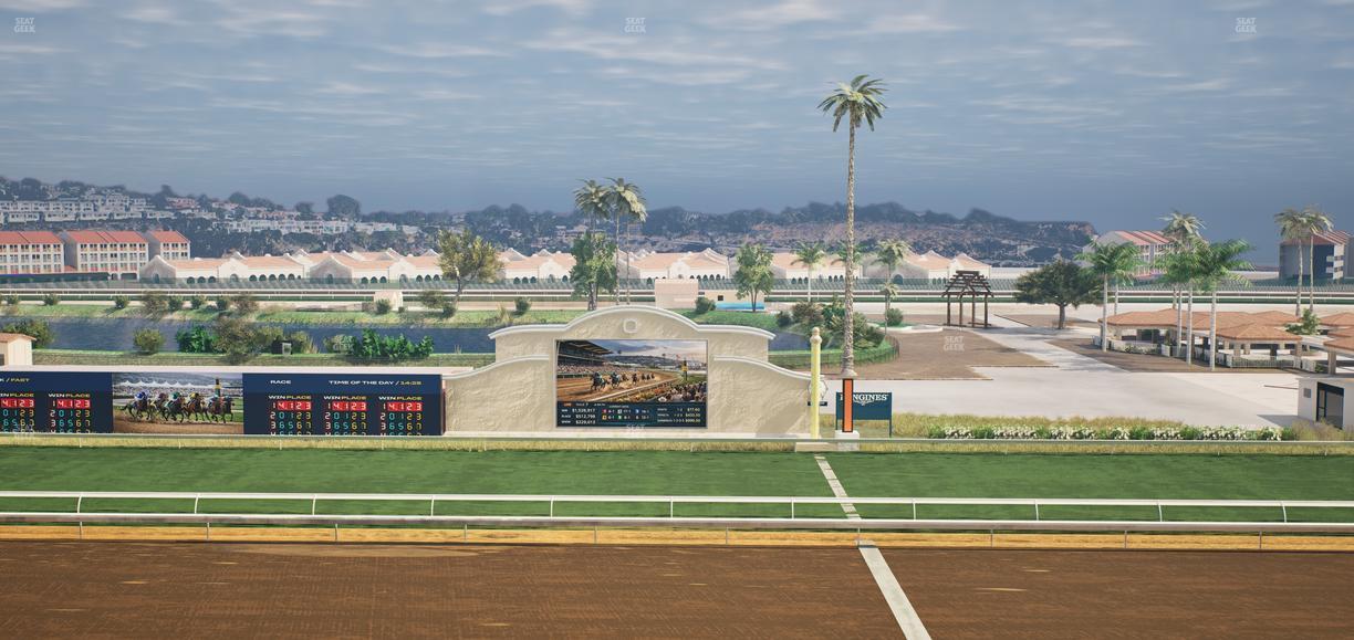 Del Mar Thoroughbred Club - Section Stretch Run Box 10 L Lvl 4 Seat View