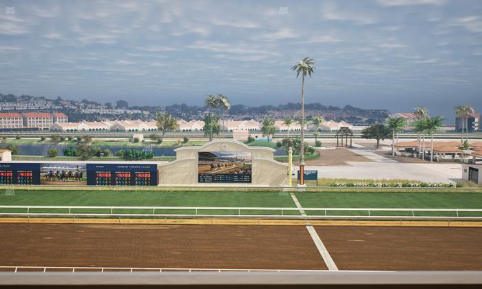 Del Mar Thoroughbred Club - Section Stretch Run Box 10 L Lvl 4 Seat View