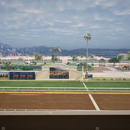 Del Mar Thoroughbred Club - Section Stretch Run Box 10 L Lvl 4 Seat View