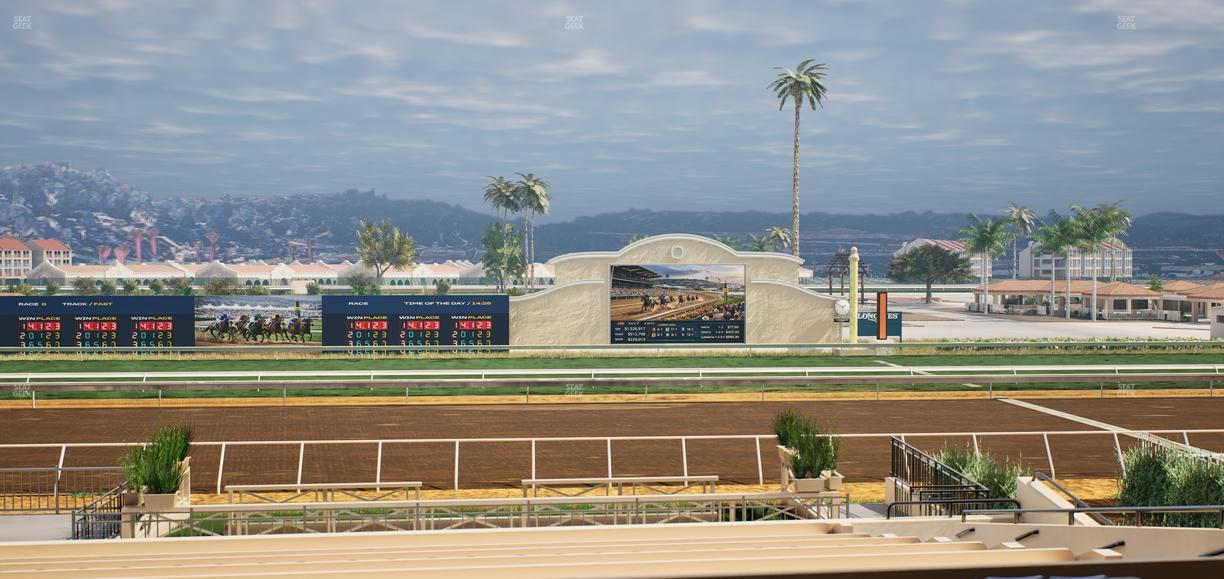 Del Mar Thoroughbred Club - Section Stretch Run Box 10 Lvl 2 Seat View