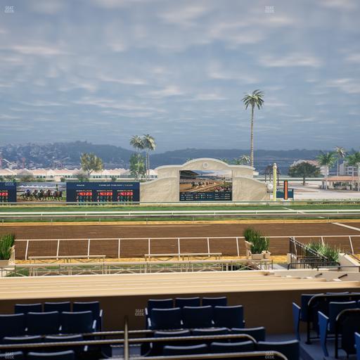 Del Mar Thoroughbred Club - Section Stretch Run Box 10 Lvl 2 Seat View