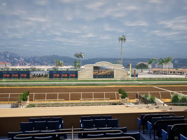 Del Mar Thoroughbred Club - Section Stretch Run Box 10 Lvl 2 Seat View