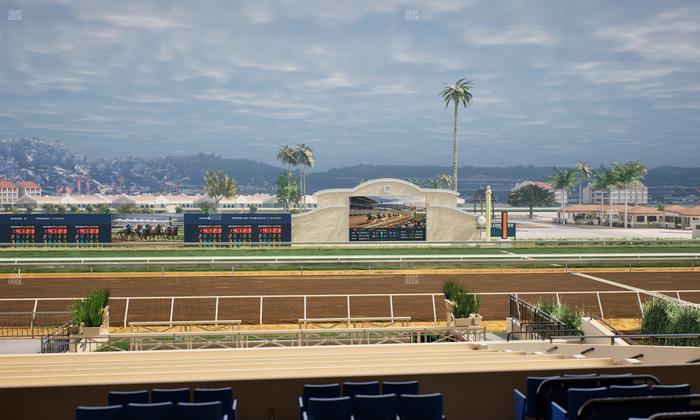 Del Mar Thoroughbred Club - Section Stretch Run Box 10 Lvl 2 Seat View