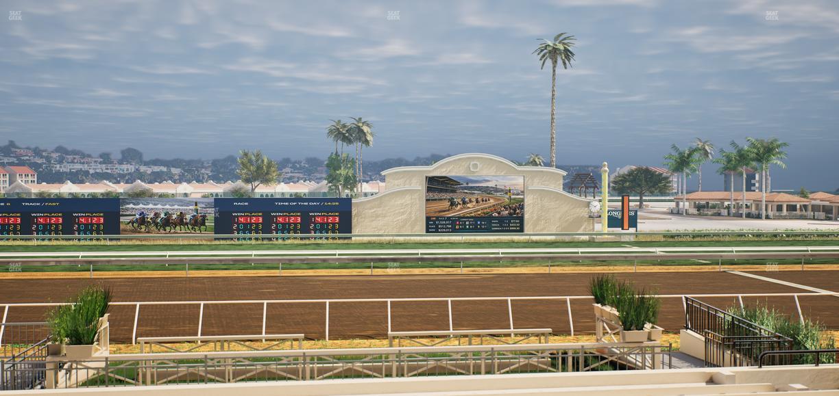 Del Mar Thoroughbred Club - Section Stretch Run Box 11 A Lvl 2 Seat View