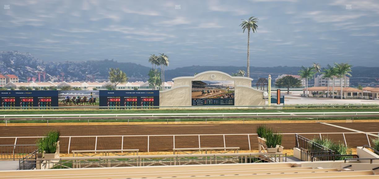 Del Mar Thoroughbred Club - Section Stretch Run Box 11 B Lvl 2 Seat View