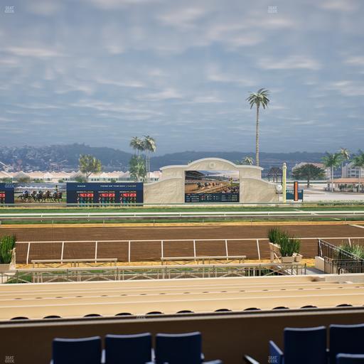 Del Mar Thoroughbred Club - Section Stretch Run Box 11 B Lvl 2 Seat View