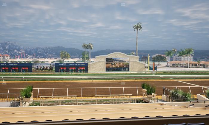Del Mar Thoroughbred Club - Section Stretch Run Box 11 B Lvl 2 Seat View
