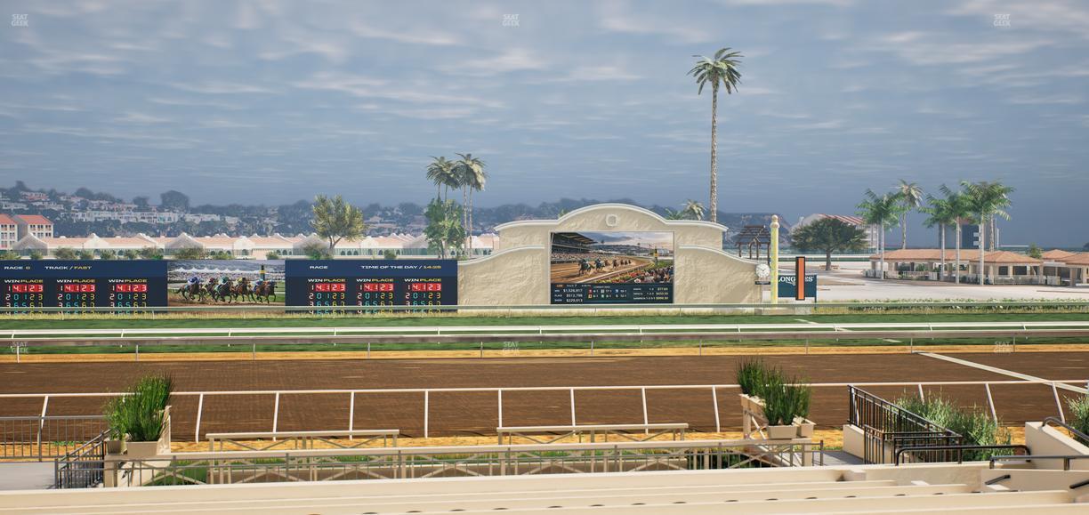 Del Mar Thoroughbred Club - Section Stretch Run Box 11 B Lvl 2 Seat View