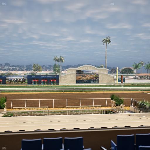 Del Mar Thoroughbred Club - Section Stretch Run Box 11 B Lvl 2 Seat View