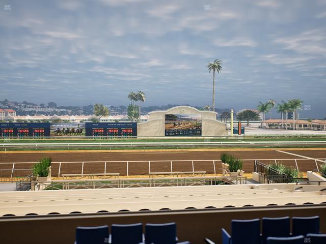 Del Mar Thoroughbred Club - Section Stretch Run Box 11 B Lvl 2 Seat View